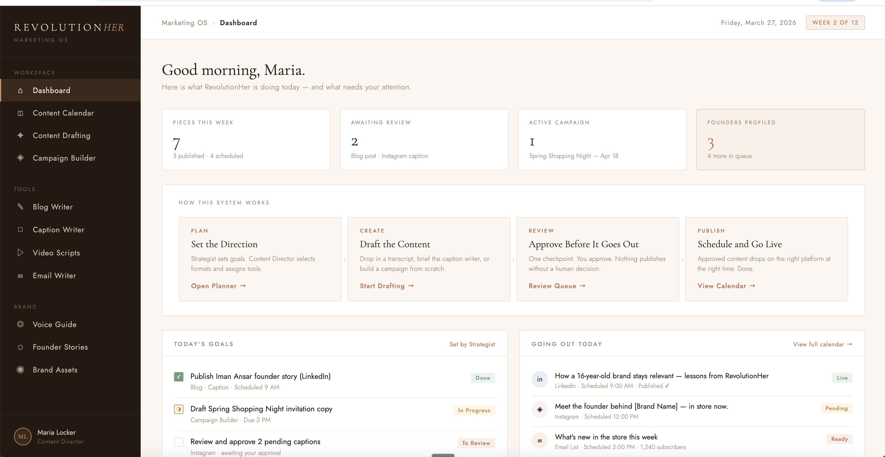The Operator's Build dashboard